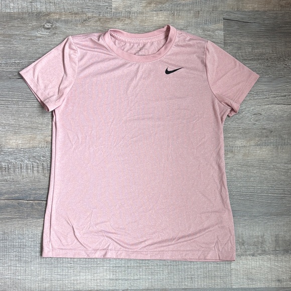 Nike Tops - Nike Women's Dr Fit Blush Pink Athletic Short Sleeve Tee